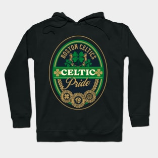 Celtics Pride: Black T-Shirt Hoodie